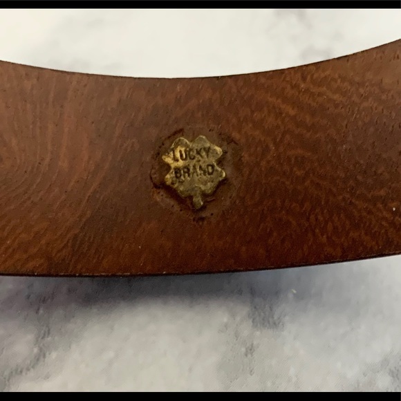 Lucky Brand butterfly etched wood bangle - Picture 4 of 5